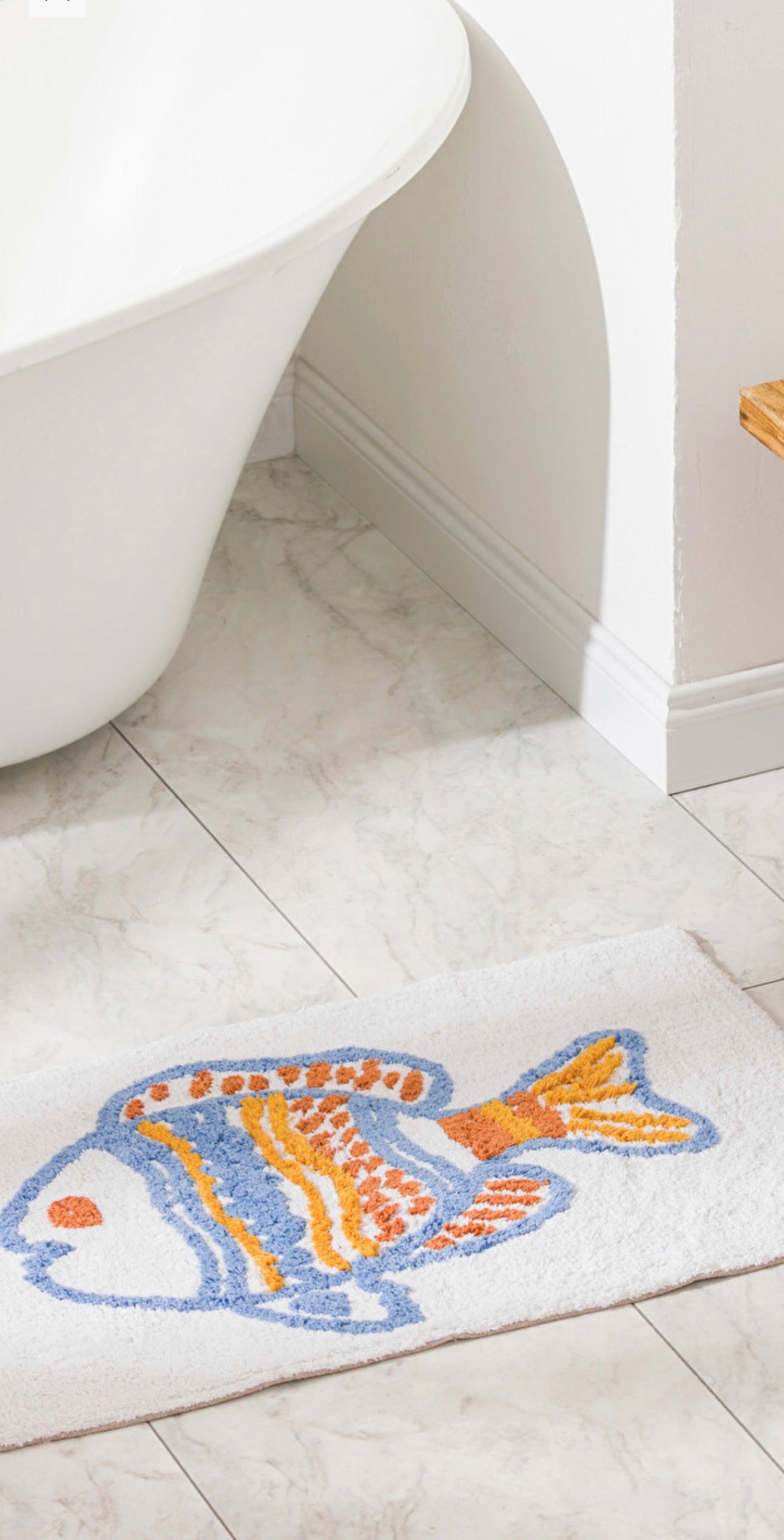 🛁 Tufted Bath Mat – 50 × 80 cm